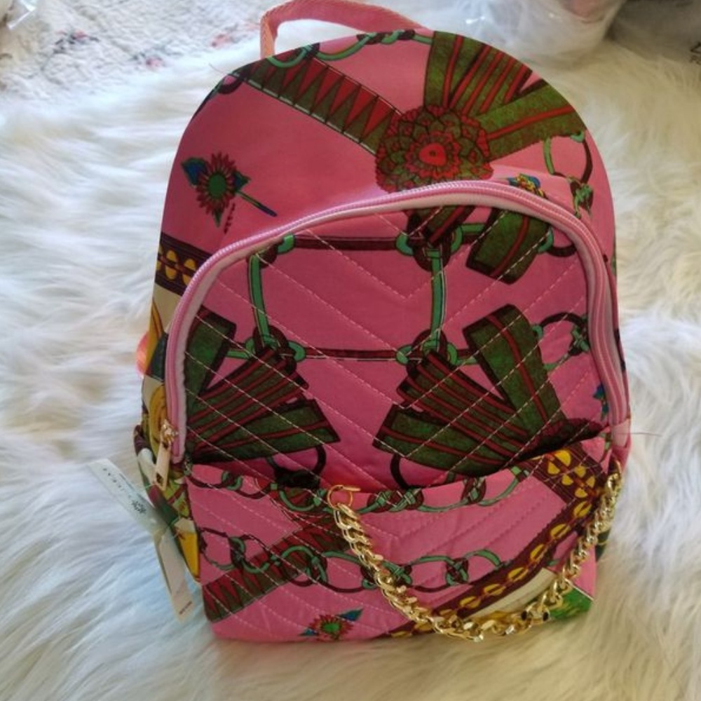 pink backpack